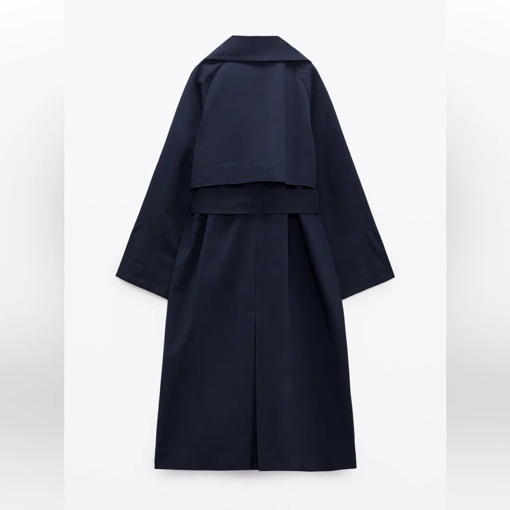 ZARA Belted TRENCH coat - Picture 4 of 6